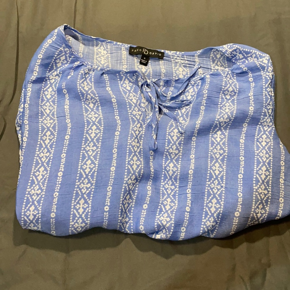 Fred David Blouse, sky blue